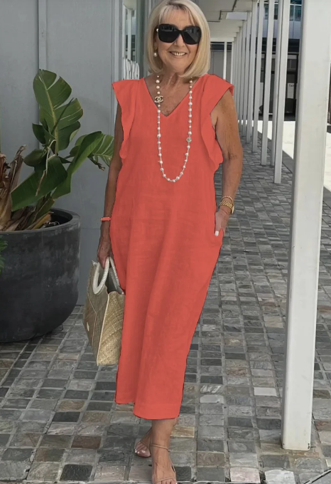 Valenzora | Casual dress made of cotton and linen