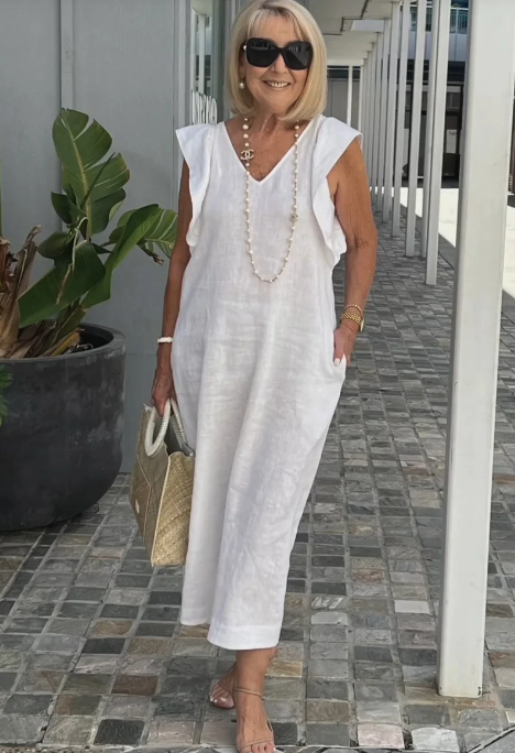 Valenzora | Casual dress made of cotton and linen