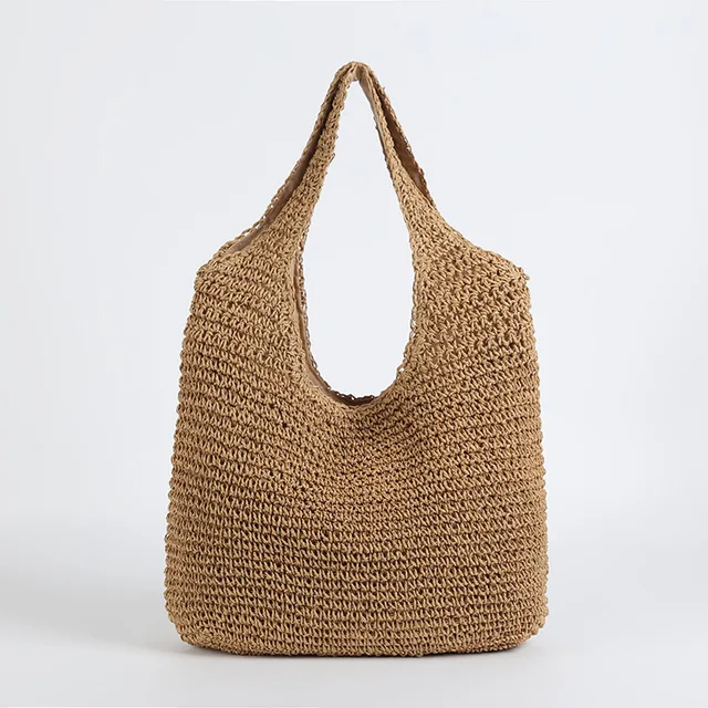 Marlene™ - Elegant straw beach bag