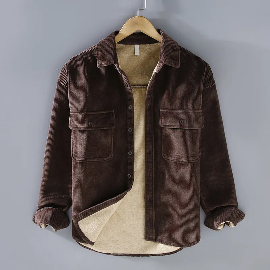 Valenzora | Langärmlige Cordjacke mit Taschen