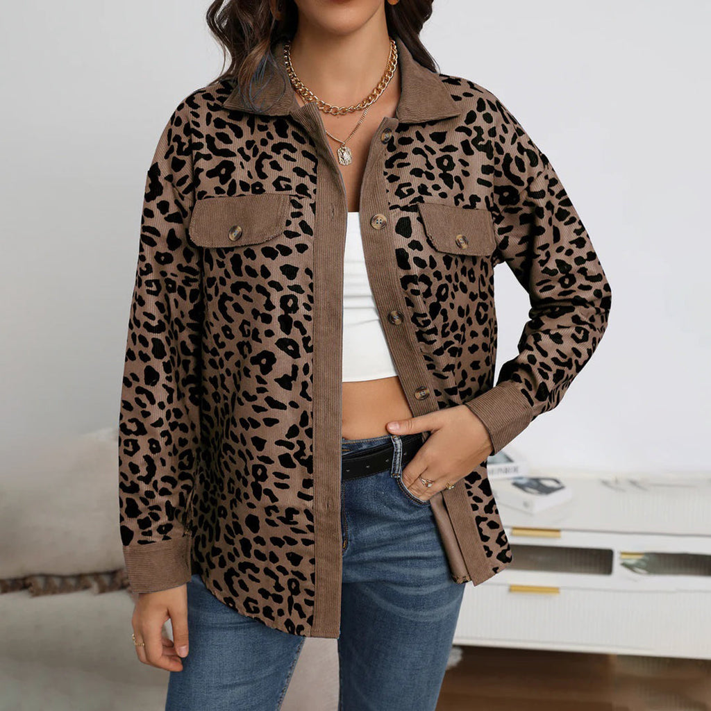 Valenzora | Stylish women's jacket with leopard print