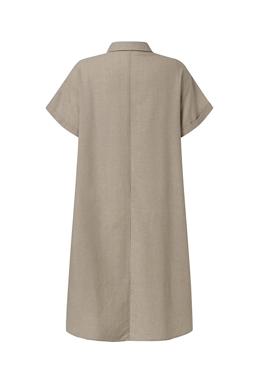 Valenzora | Strandkleid aus Baumwolle-Leinen mit Knopfverschluss