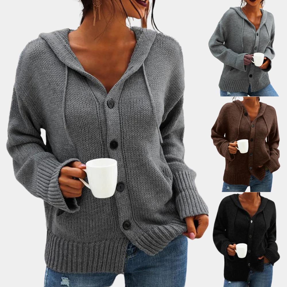 Valenzora | Casual hooded cardigan for women