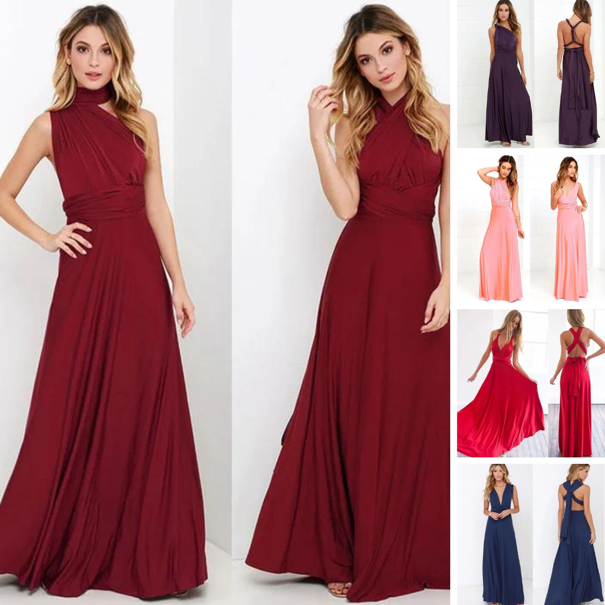Valenzora | Elastisches Wickelkleid mit Trägern