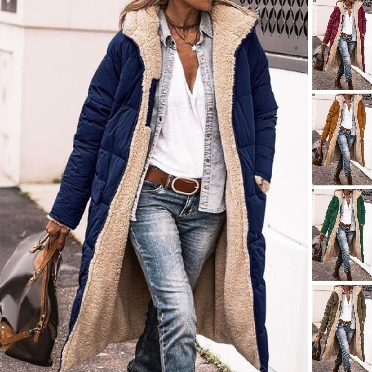 Valenzora - Plush Coat with Long Hood