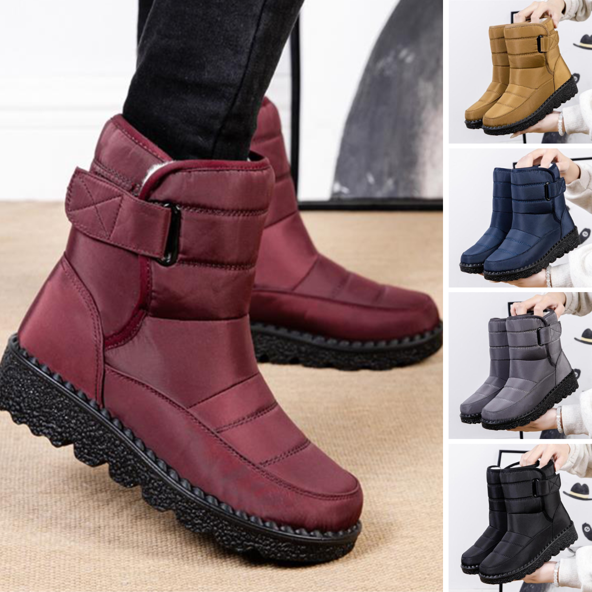 Valenzora | Wasserdichte Stiefel – Rutschfeste Winterschuhe