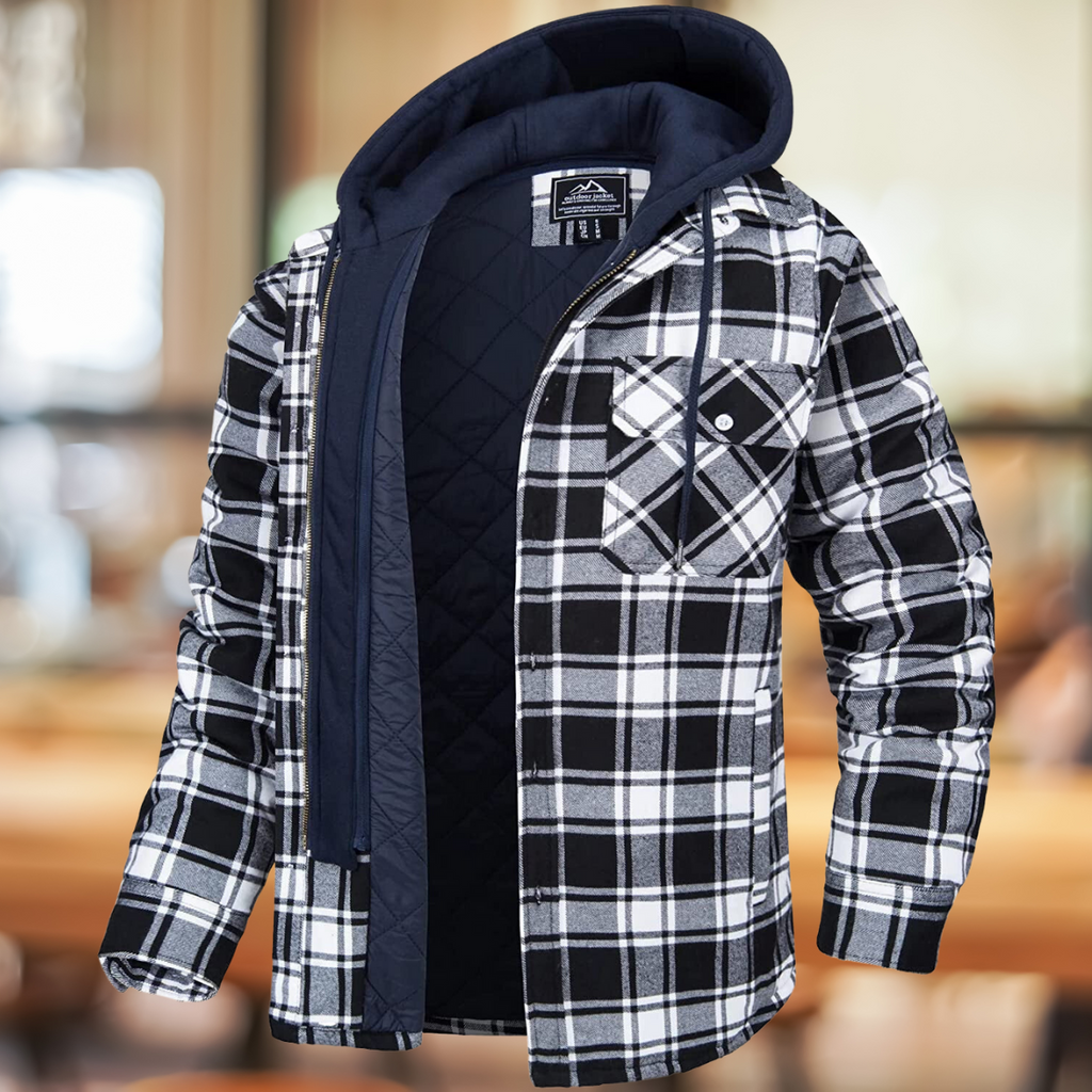 The new cozy plaid sweater