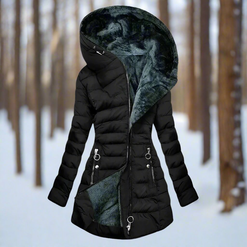Valenzora | Warm plush jacket with zipper