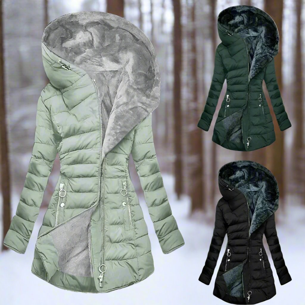 Valenzora | Warm plush jacket with zipper
