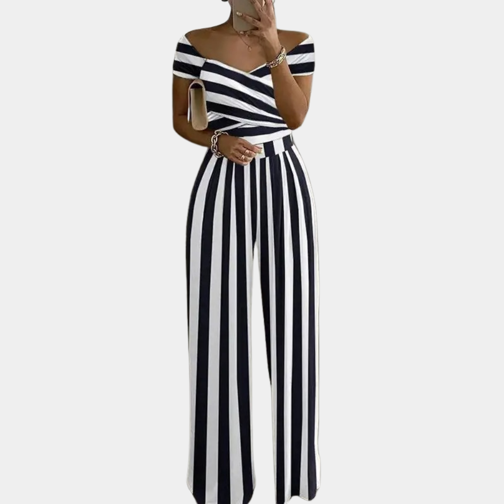 Valenzora | Stylischer schulterfreier Overall für Damen