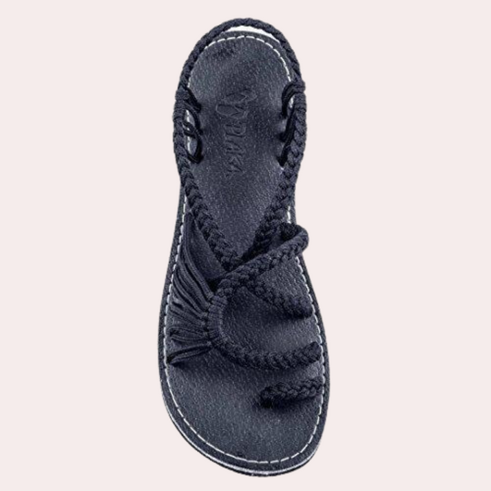 Valenzora | Leichte flache Riemchensandalen mit offenem Zehenbereich für Komfort