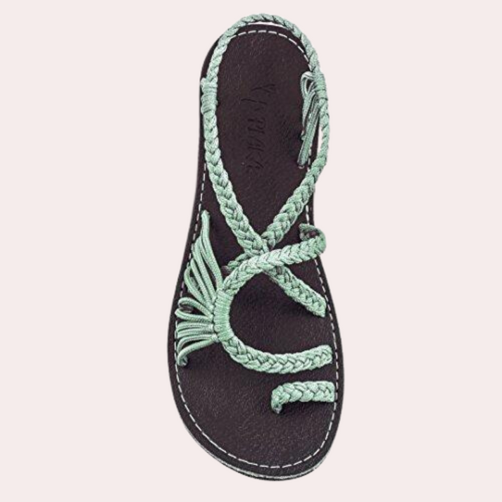 Valenzora | Leichte flache Riemchensandalen mit offenem Zehenbereich für Komfort