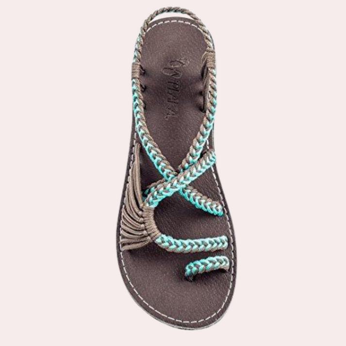 Valenzora | Leichte flache Riemchensandalen mit offenem Zehenbereich für Komfort