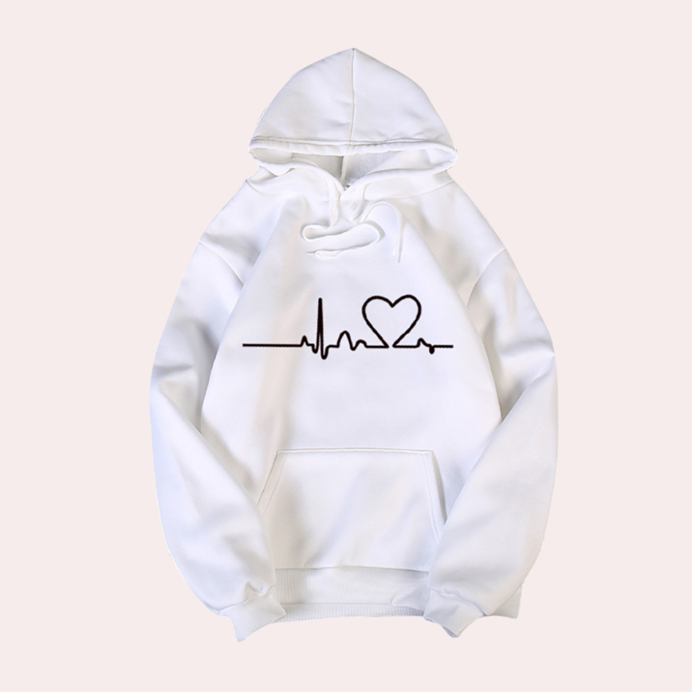 Valenzora | Sehr bequemer Damen-Kapuzenpullover, der einen gemütlichen, minimalistischen Look bietet