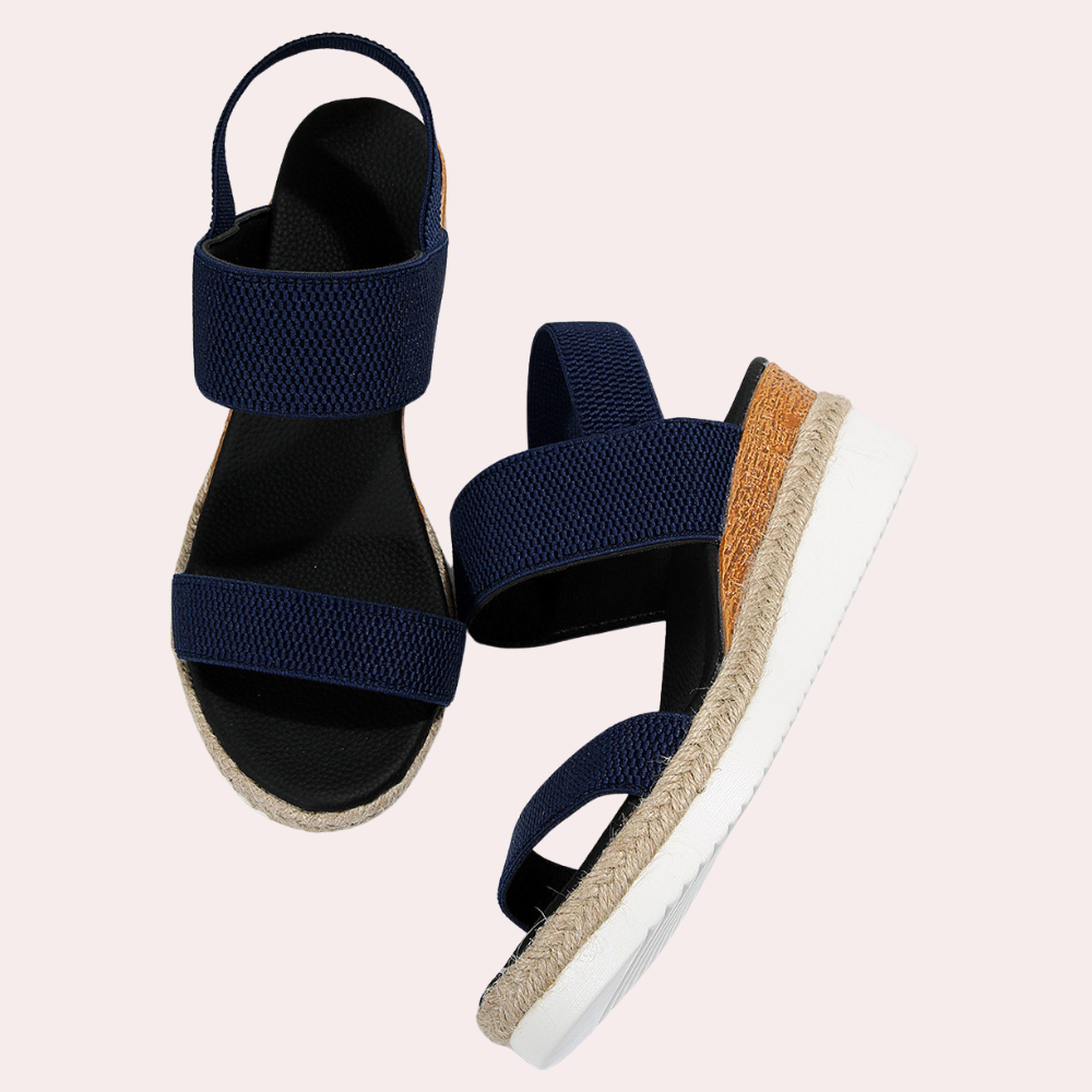 Valenzora | Women's Casual Wedge Sandals with Double Strap