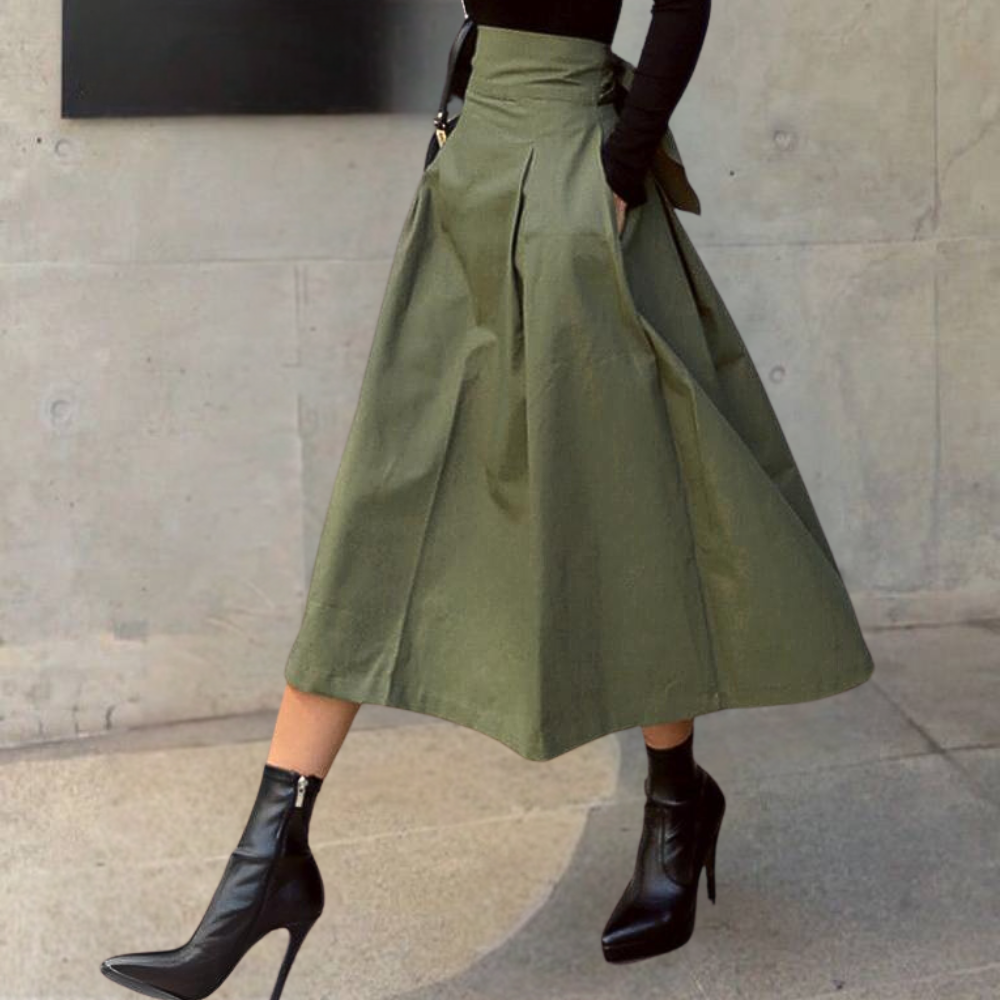 Valenzora | Women's High-Waisted Skirt with Bow