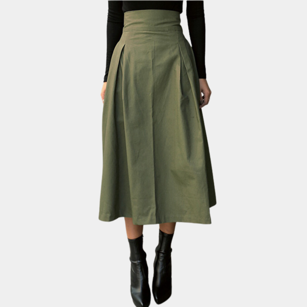 Valenzora | Women's High-Waisted Skirt with Bow