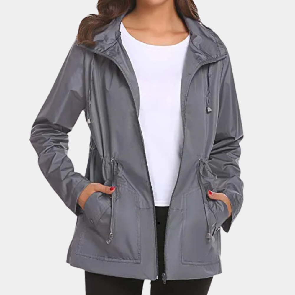 Valenzora | Adjustable Jacket with Hood and Pockets for Women