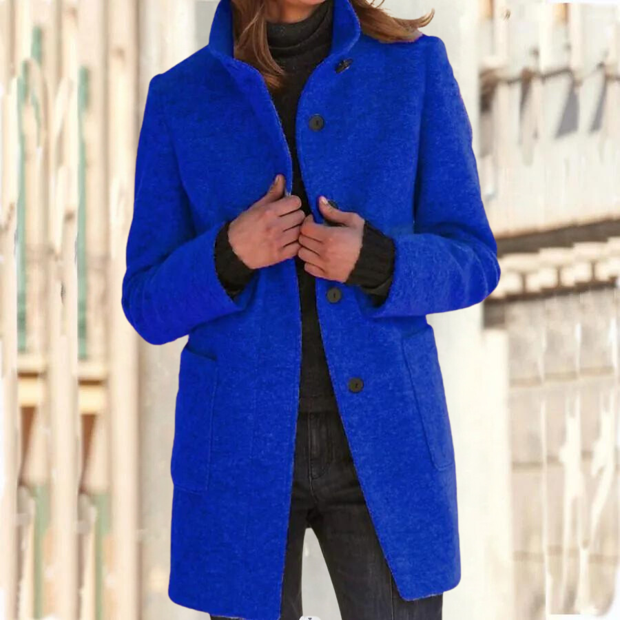 Women's stand-up collar coat - Camille