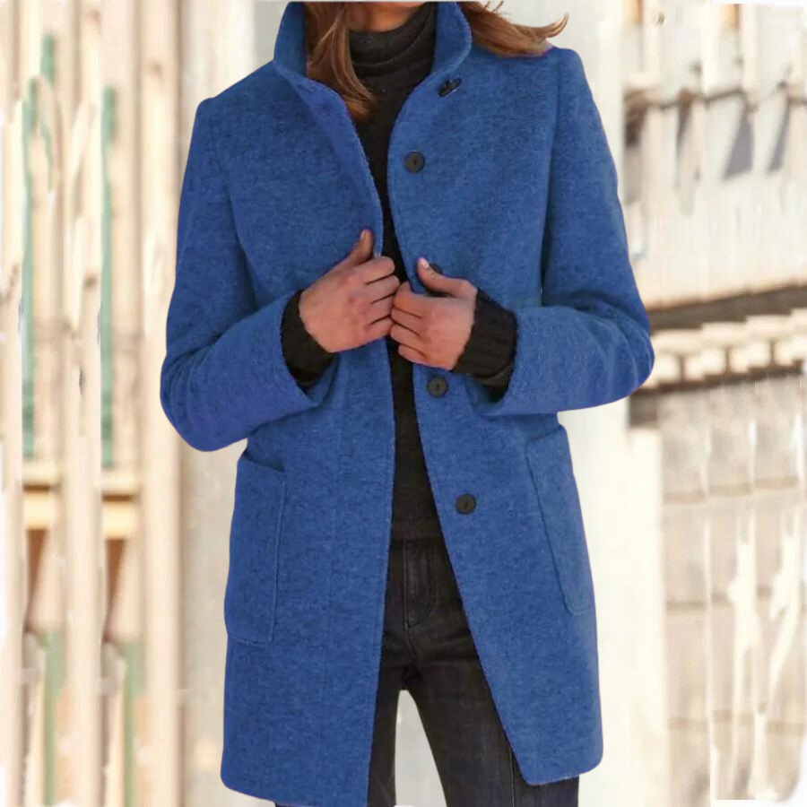 Women's stand-up collar coat - Camille