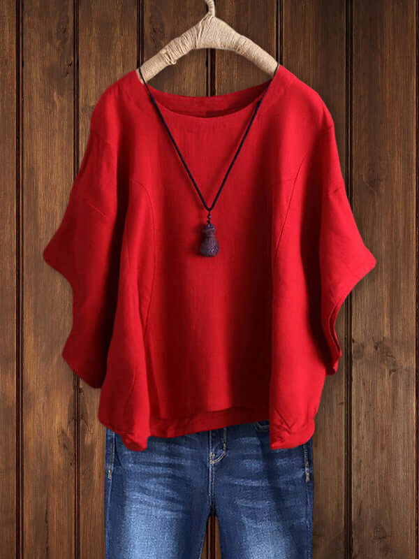 Valenzora | Round neck tunic top