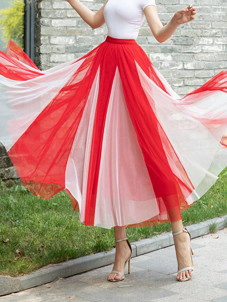 Valenzora | Elegant casual tulle tutu skirt for women
