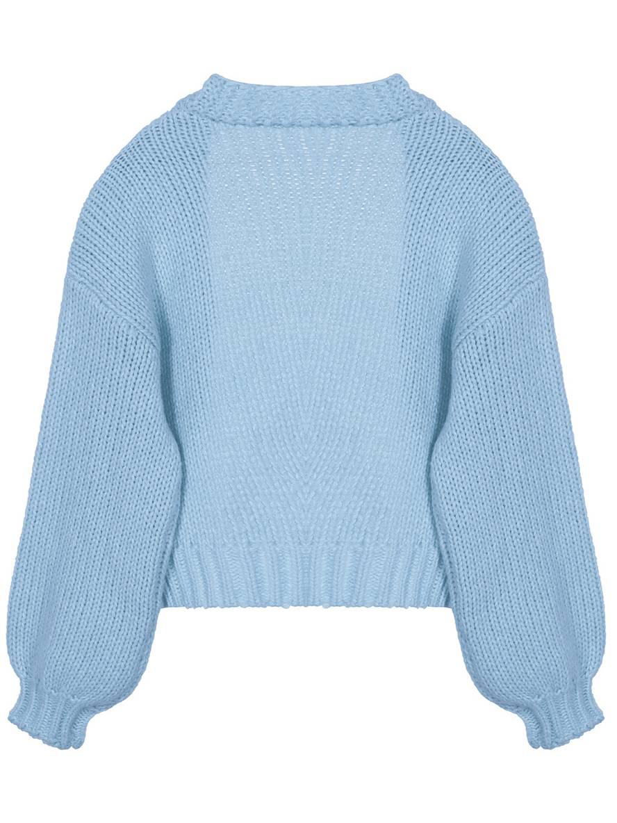 Valenzora | Chunky knit cardigan, solid color with dropped shoulders, long sleeve, women's, elegant, casual, wide, oversized blouson