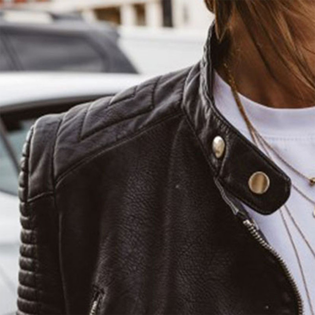 Valenzora | Women's Biker Leather Jacket