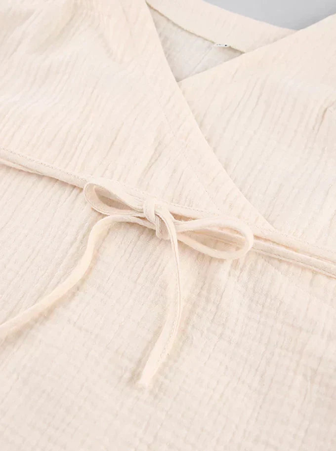 Valenzora | Elegant wrap dress made of cotton