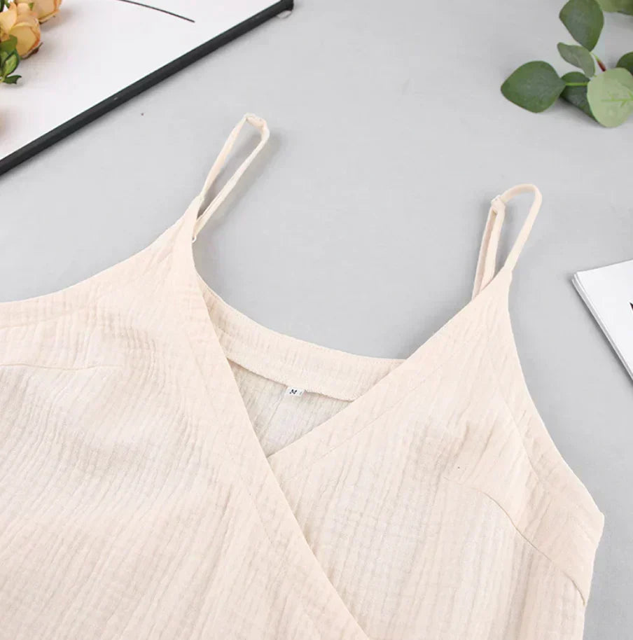 Valenzora | Elegant wrap dress made of cotton