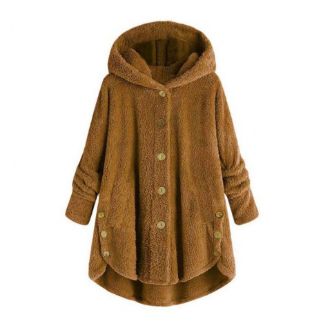 Valenzora hooded coat for women made of warm wool.