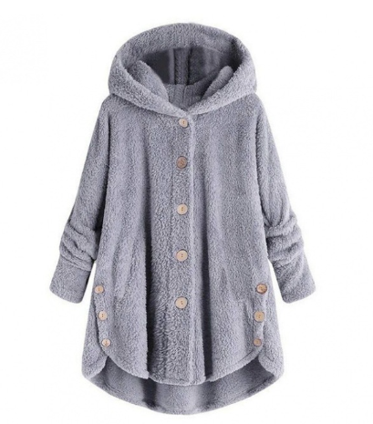 Valenzora hooded coat for women made of warm wool.