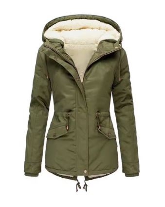 Valenzora - Women's hooded coat with drawstring