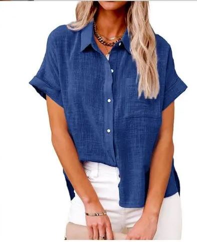 Valenzora | Women's Stylish Denim Blouse Top - Casual and Modern Look