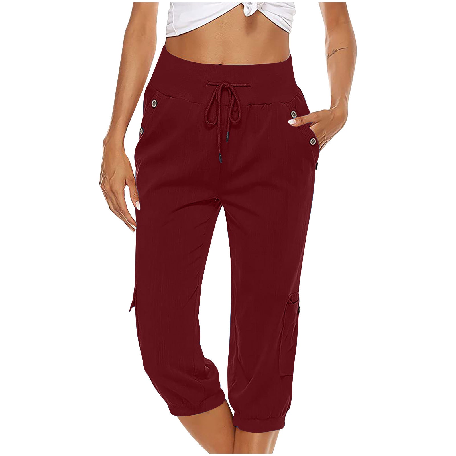 Valenzora | Caprihose mit Gummibund Damenbekleidung