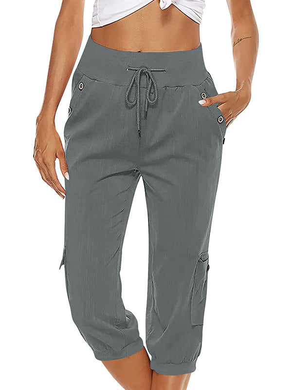 Valenzora | Caprihose mit Gummibund Damenbekleidung