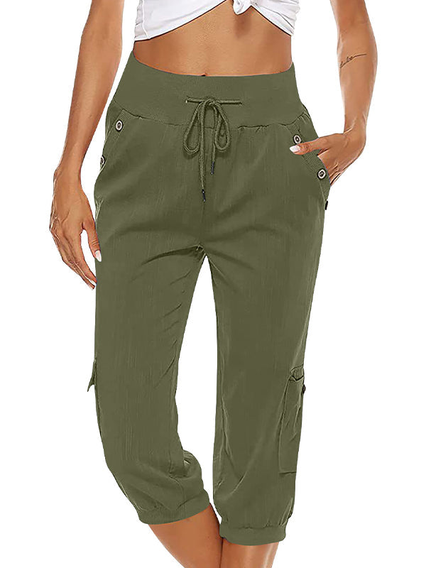 Valenzora | Caprihose mit Gummibund Damenbekleidung