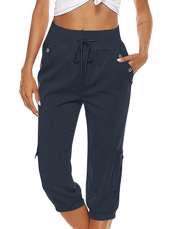 Valenzora | Caprihose mit Gummibund Damenbekleidung