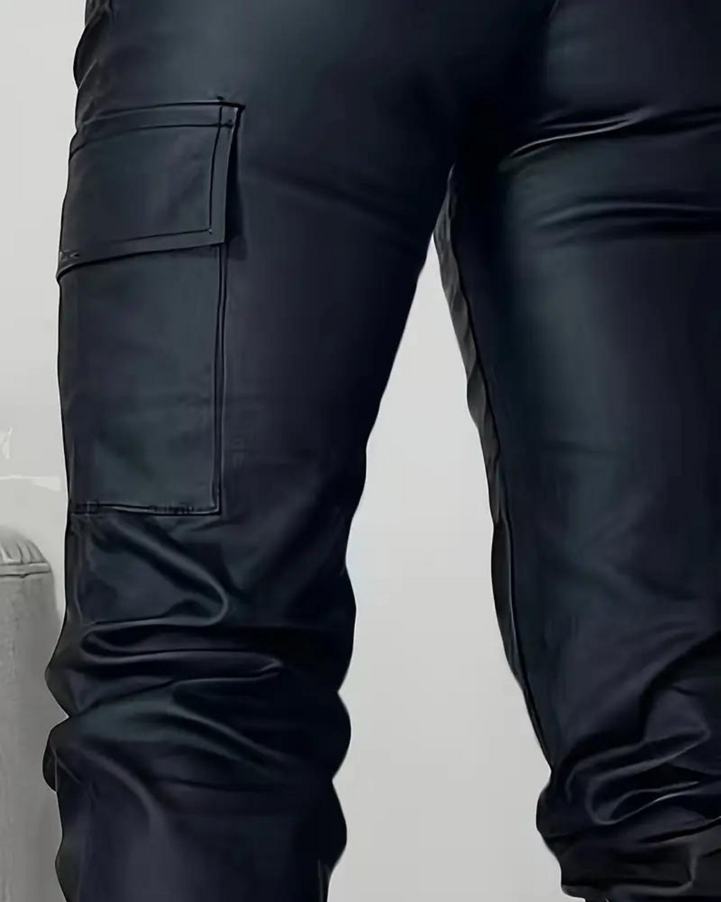 Valenzora | High-Waist Leder-Joggingshose für Damen