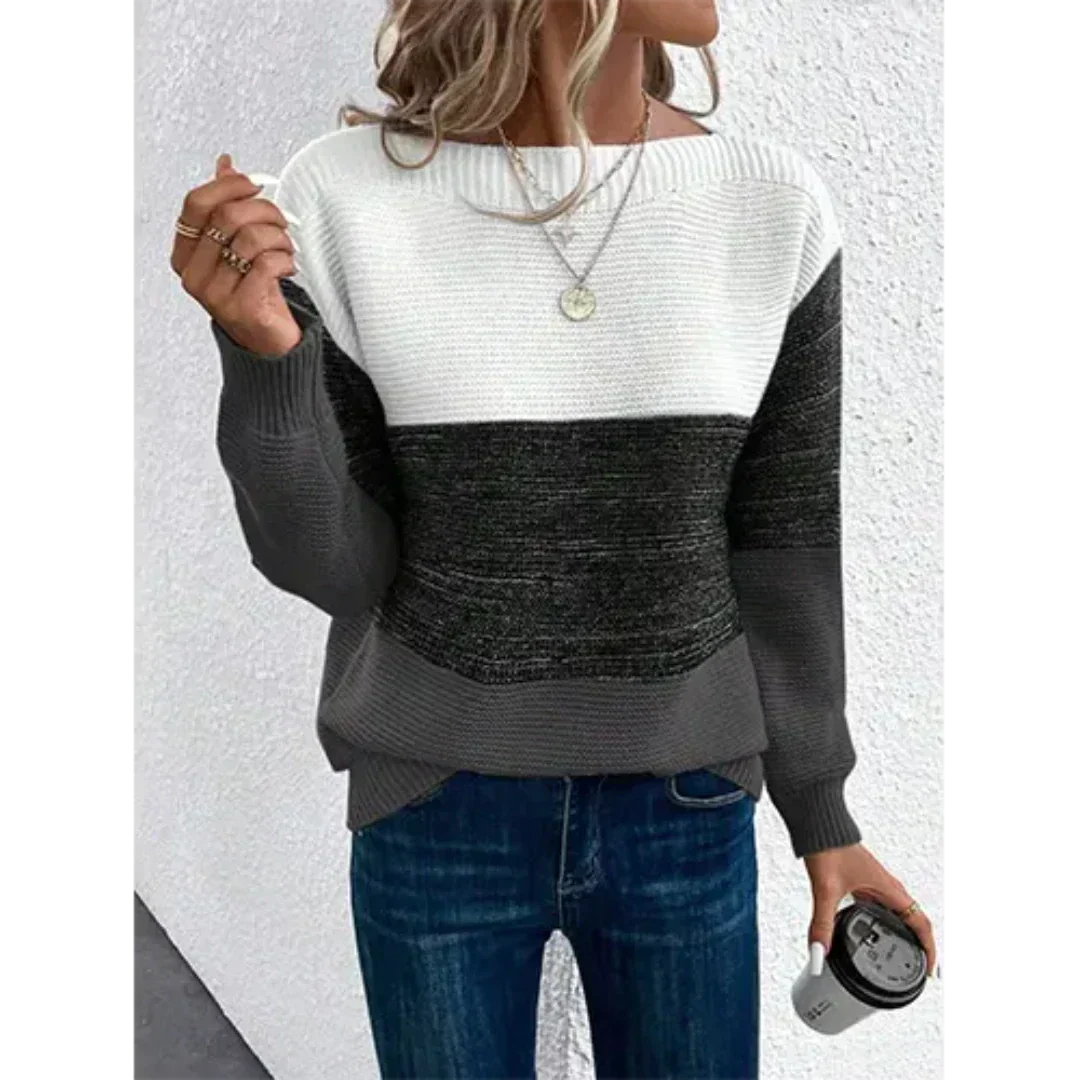 Valenzora | Damen-Winterpullover Leuchtende kuschelige Strickmode