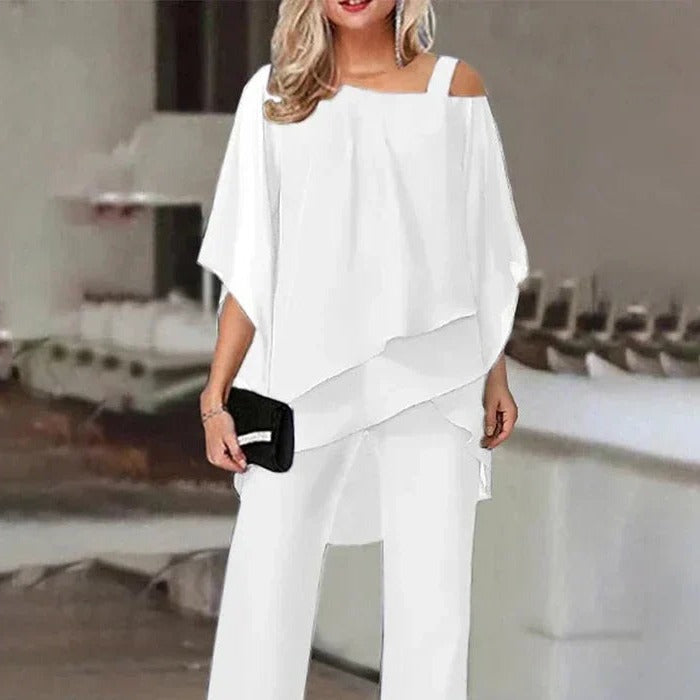 Valenzora | Elegant off-the-shoulder two-piece set