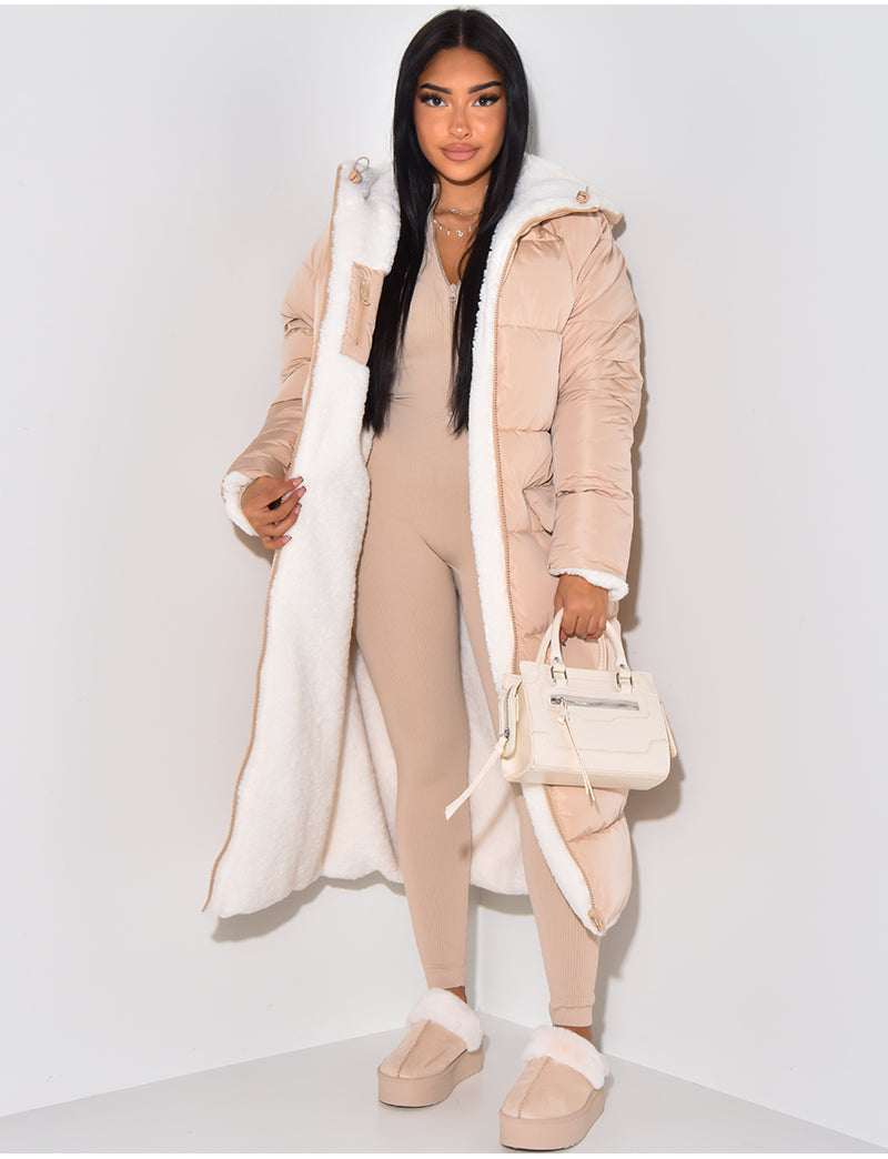 Valenzora | Warme gefütterte Winterjacke für Damen - Wendbare Fleecejacke