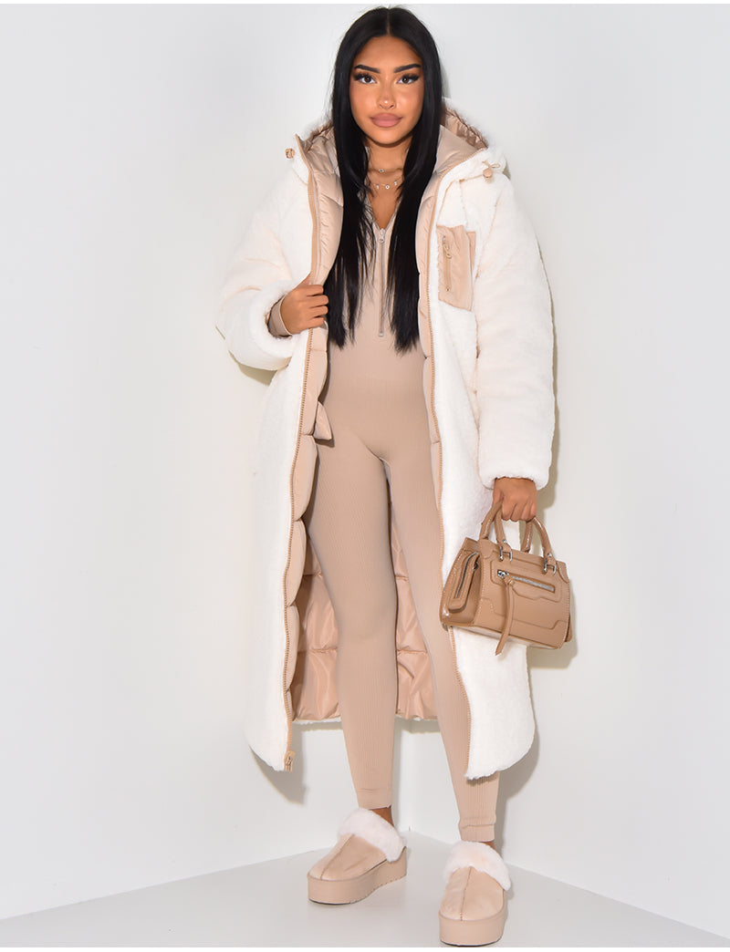 Valenzora | Warme gefütterte Winterjacke für Damen - Wendbare Fleecejacke