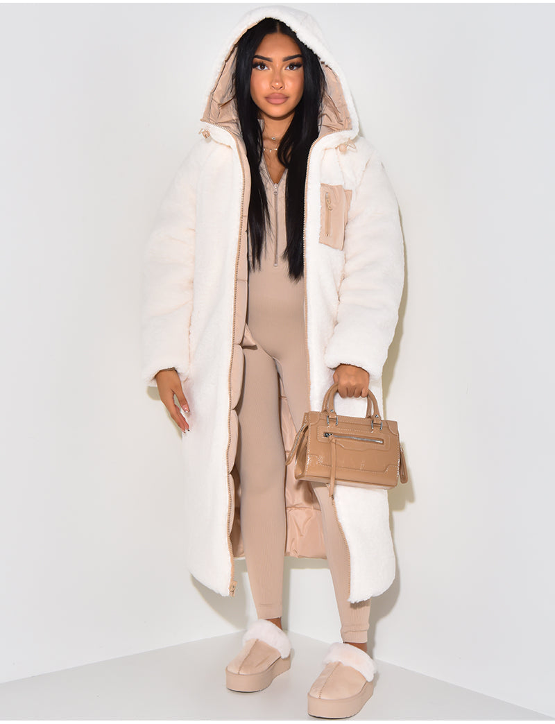 Valenzora | Warme gefütterte Winterjacke für Damen - Wendbare Fleecejacke
