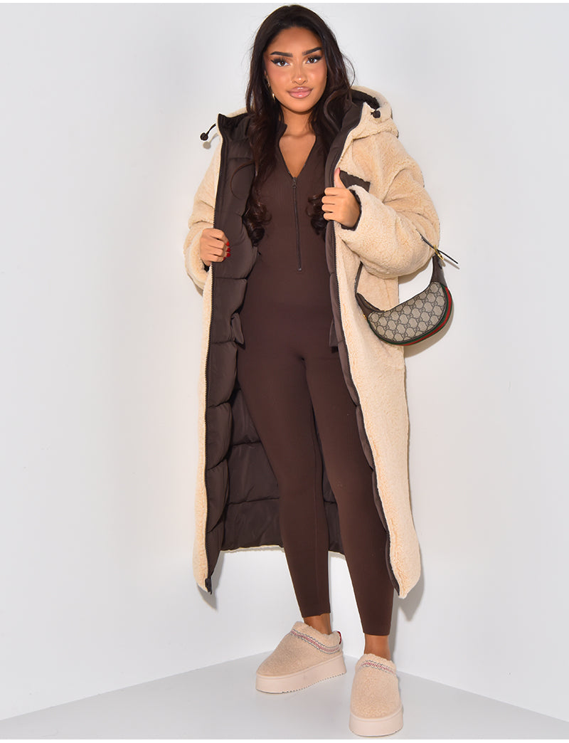 Valenzora | Warme gefütterte Winterjacke für Damen - Wendbare Fleecejacke