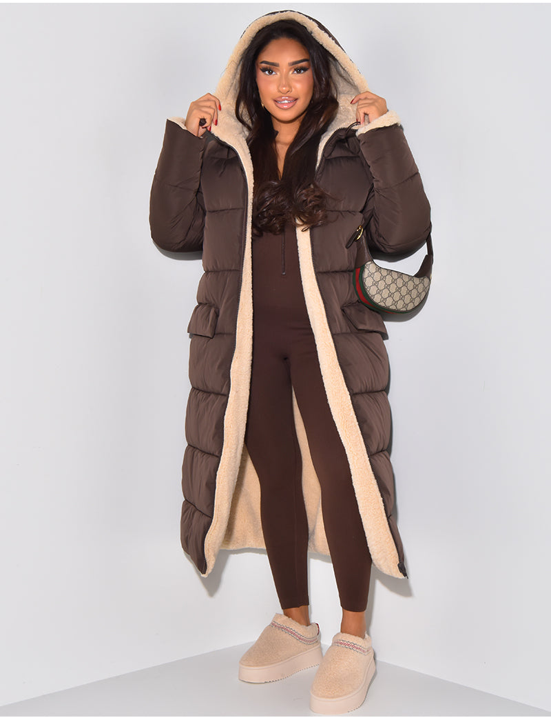 Valenzora | Warme gefütterte Winterjacke für Damen - Wendbare Fleecejacke