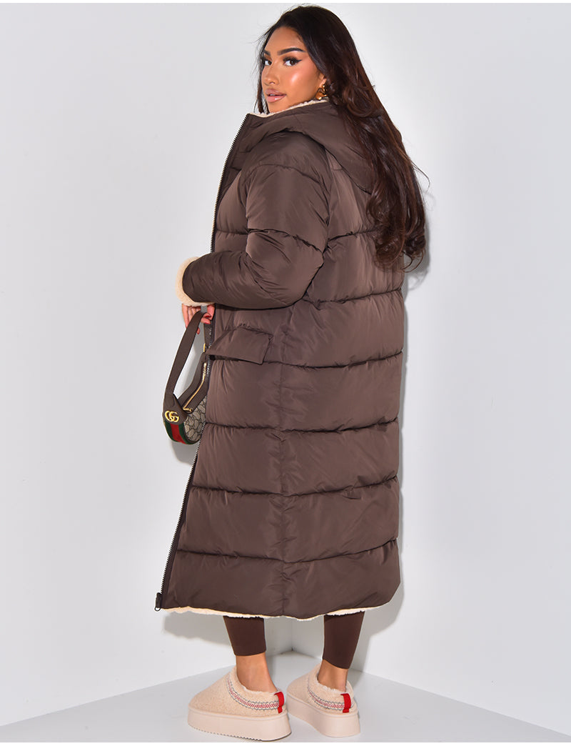 Valenzora | Warme gefütterte Winterjacke für Damen - Wendbare Fleecejacke