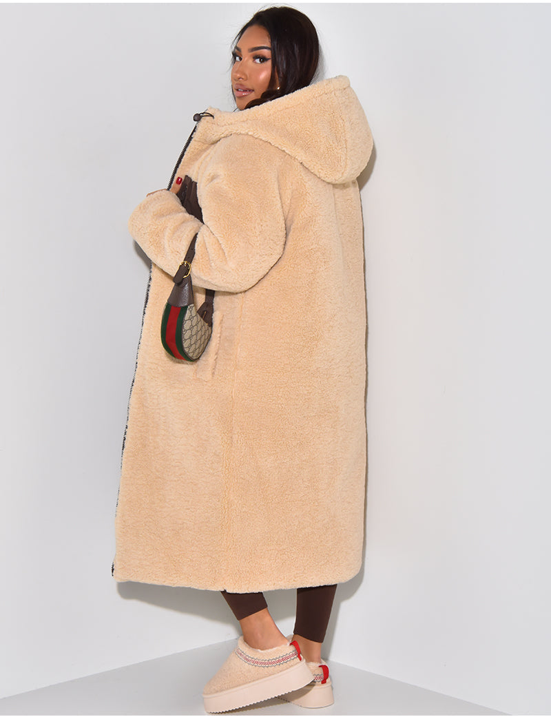 Valenzora | Warme gefütterte Winterjacke für Damen - Wendbare Fleecejacke