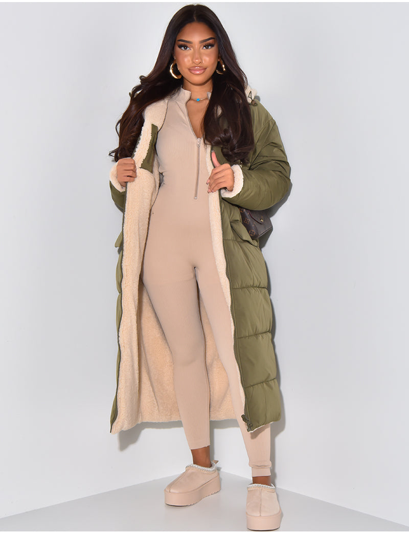 Valenzora | Warme gefütterte Winterjacke für Damen - Wendbare Fleecejacke