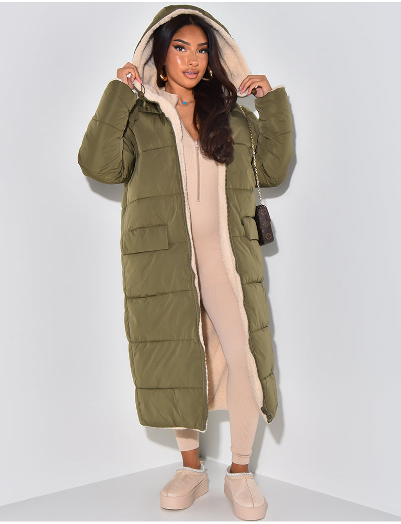 Valenzora | Warme gefütterte Winterjacke für Damen - Wendbare Fleecejacke